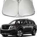 Car Windshield Sun Shade Sunshade Compatible with Nissan Pathfinder 2026 2025 2024 2023 2022 Accessories, Foldable Car Front Window Sun Shield Visor