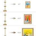Adjustable Tabletop Easel Stand, Picture Easels for Display Up to 17" H, Gold Metal Picture Frame Holder Stand Table for Art, Photo (1 Pack)