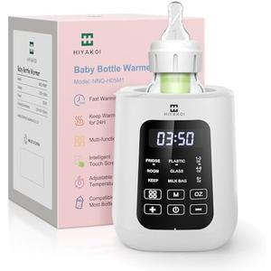 Bottle Warmer, HIYAKOI Baby Bottle Warmer for Breastmilk or Formula, Water Bath Technology with Accurate Temperature Control, Automatic Shut-Off, Bottle Warmer for All Bottles