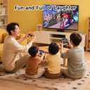 JCMO Steering Wheel for Nintendo Switch 2, Racing Wheels for Mario Kart Wolrd 8 Deluxe, 4 Pack Switch 2 Mario Kart Steering Wheel for Nintendo Switch 2 (2025) Accessories (Blue, Orange and 2 Black)