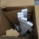 Amazon Basics Durable Wooden Pants and Skirt Hangers with Clips, Closet Organizer, White, 10-Pack