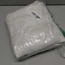 OVZME Natural Linen Shower Curtain for Bathroom, Boho Farmhouse Rustic Striped Shower Curtain with Tassel, Textured Heavy Duty Vintage Country Bathroom Curtain, 72Wx72L Inches