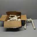 5.4Ft/170cm Posable Halloween Skeleton, Full Body Life Size Skeleton with Movable Joints for Indoor Outdoor Halloween Decorations, Spooky Party Props Decor 1Pc 