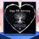 Gifts for 40th Wedding Anniversary - 40th Wedding Anniversary Ornament, 40 Marriage Ornament - 40 Anniversay Married Gifts - 40 Marriage Gift for Parents, Couple - Glass Ornaments