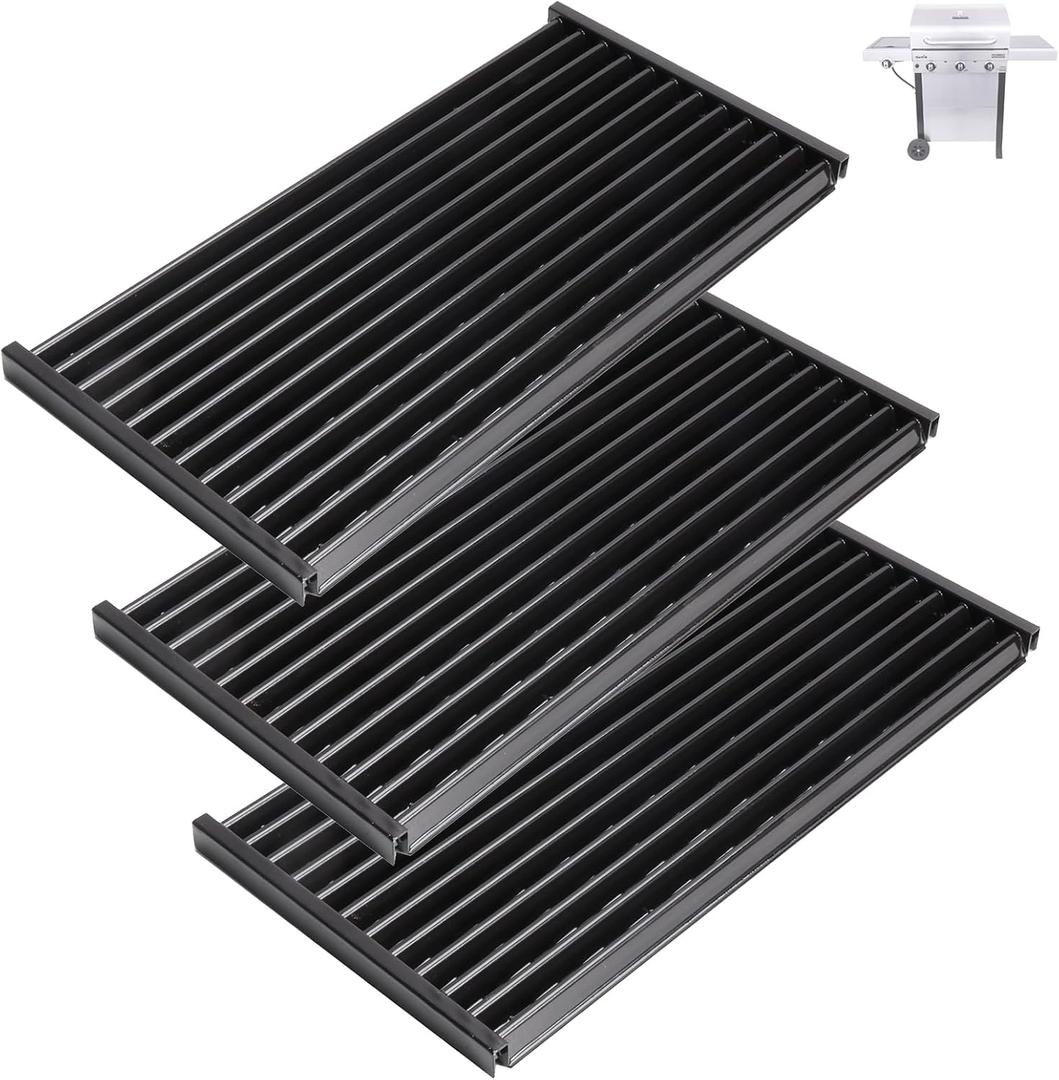 17" Grill Grate for Charbroil Performance TRU-Infrared 450 3-Burner 463370719 463371719 463371116 463371316 463371716, Porcelain Steel Emitter for Charbroil Grill Replacement Parts, 3-Pack