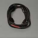 Audiophile HiFi 4.92ft Audio RCA Cables - 2RCA Male to Male,15 AWG,4N OFC Core,24K Gold-Plated Plugs,with Nylon Braid,Subwoofer Cable,Compatible with Amplifier,CD Player,Turntable(4.92ft/1.5m)