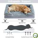 WNPETHOME Dog Beds for Large Sized Dogs, Washable Orthopedic Dog Couch Sofa Bed with Waterproof Lining & Non-Skid Bottom for Pet Sleeping