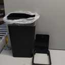 N. NETDOT 3 Pack Small Trash Can with lid, 1.8 Gallon Bathroom Trash Can,Garbage Can Slim Trash Bin Waste Basket for Bathroom,Kitchen,Bedroom,Living Room,Office,Laundry - Black