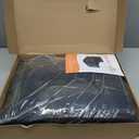 Dog Car Seat for S/M Dogs, Memory Foam Dog Booster Car Seat Up to 35lbs, Detachable Washable Pet Travel Bed with Side Pockets and 2 Safety Belts, Easy to Install (Black)