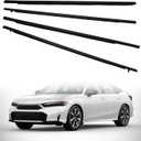 Dasbecan Window Seal Weatherstrip Moulding Trim Compatible with Honda Civic 2022-2025 Replaces# 72450-T20-A11 72410-T20-A11 72950-T20-A01 72910-T20-A01