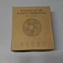 SLENPET 6 inch USB Small Desk Fan, 4 Speeds, Ultra-quiet, 90 Adjustment for Better Cooling, Portable Mini Powerful Desktop Table Fan, Mini Personal Fan for Home Office, Metal Base, Bronze