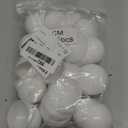 25pcs Plastic Hollow Bingo Balls - Openable Raffle Balls for Vending Machines & Birthday Parties (White)