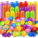 2024 Pcs Plastic Easter Eggs Bulk,2.3" 2000 Colorful Empty Easter Eggs Fillable and 24 Golden Eggs,Easter Basket Stuffers,Easter Egg Hunt,Community Party Favors,School Easter Activity Prizes