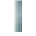 Restaurantware-Shelving Posts ONLY: RW Base 74 Inch Shelving Posts, 4 NSF Certified Epoxy Poles - Shelves Sold Separately, with 4 Leveling Feet, Green Steel Poles, No Corrosion