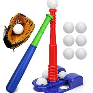 TOY Life Tball Set for Kids 3-5 & 5-8 - Toddler Baseball Tee and Bat Set with Glove & 6 Balls - Ideal Boy Toy Gift for Outdoor Play and Beginner Training