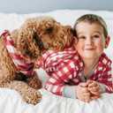 HonestBaby Family Matching Holiday Pajamas 100% Organic Cotton for Men, Women, Kids, Toddlers, Baby Boys, Girls, Unisex, Pets (S)