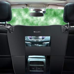 Dog Car Backseat Barrier, Padded and Durable Nylon Net Pet Barrier, Vehicle Travel Dog Fence with 2 Mesh Windows, for Safe Driving, Easy to Install and Adjust for All Cars (Black)