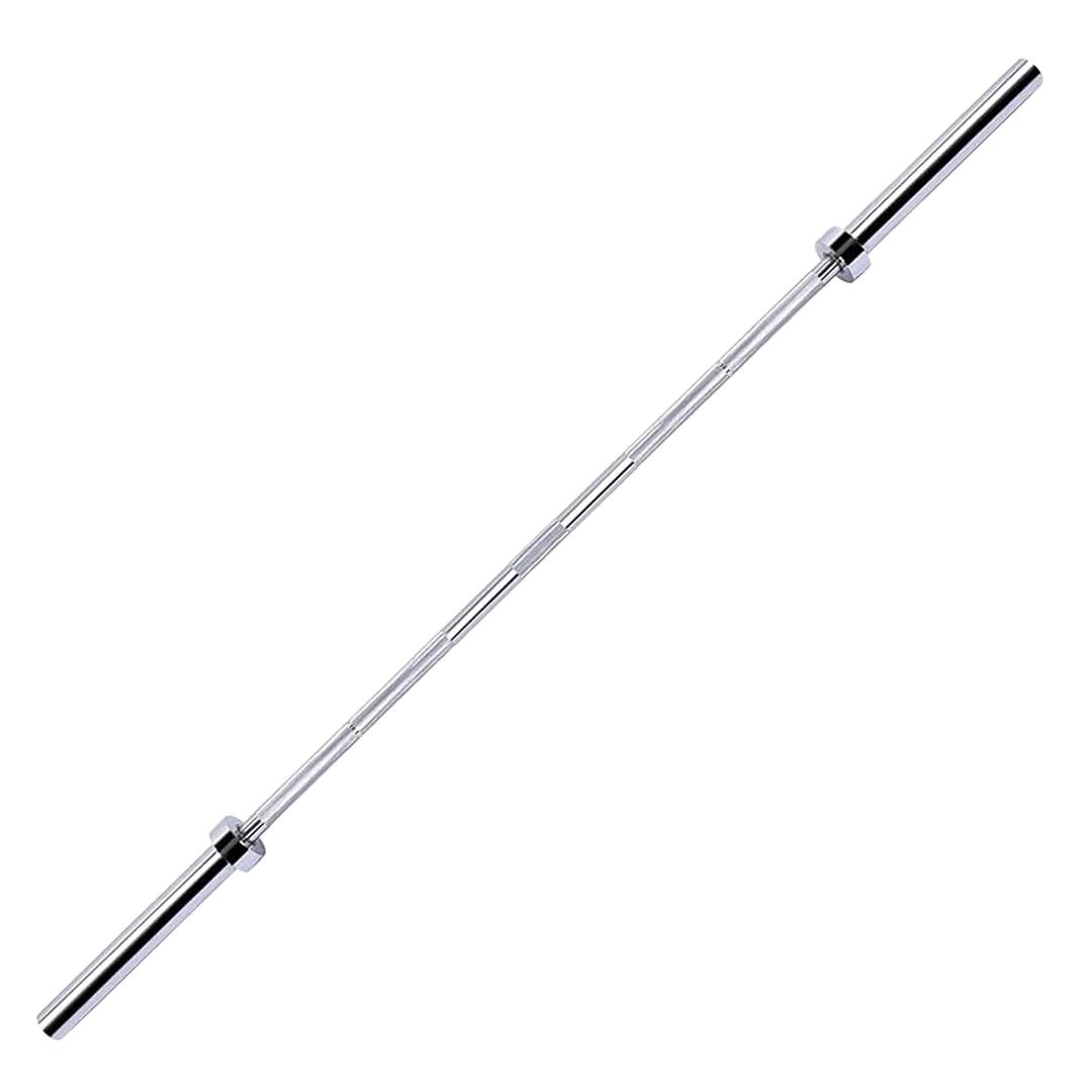 Fitvids Olympic Bar for Weightlifting and Power Lifting Barbell, 700-Pound Capacity (7 Feet, Silver)