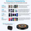 Magnetic Wireless Charger Dock Magsafe Fast Charging Pad for Android Samsung Galaxy S26 Ultra Z Fold7 Flip7 S25Ultra S24FE S23 S22,Wireless Charging Station with USB C Adapter for iPhone 17 16,Pixel10