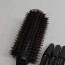 Boar Bristle Round Brush for Blow Out Set by Belula. Round Hair Brush For Blow Drying. Medium 2.4 Wooden Barrel. Hairbrush Ideal to Add Volume and Body. Free 3 x Hair Clips & Travel Bag (Medium Barrel 2.4)