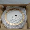 UOFUS 28W Gold LED Flush Mount Ceiling Light 12inch Modern Round Ceiling Light Fixture 3000K6000K Super Bright Circle Ceiling Lamp for Bedroom Kitchen Bathroom Entryway Hallway Stairwell