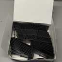 Famhap Spice Drawer Organizer, 48PCS Interlocking Expandable Seasoning Rack Tray Insert for Kitchen Drawers, Spice Rack Drawer for Spice Jars (Black)