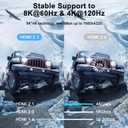 Ultra Thin 8K HDMI 2.1 90 Degree Up Angle Cable 6.6FT, Flexible Slim High Speed Cord Support 4K@120Hz 8K@60Hz Compatible with Roku TV/HDTV/PS5/Blu-ray