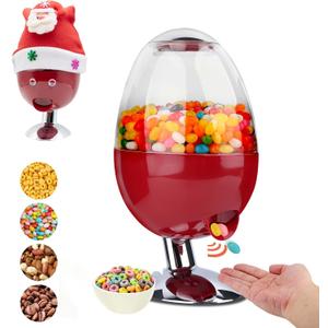 Betterday Red Automatic Candy Dispenser Machine Countertop,Vintage Motion Activated Candy Dispenser Touch Free,3 Distribution Options Desktop Auto Candy Dispenser for Office Desk,Home,Bar,Party