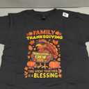 Family Thanksgiving Crew 2025 Funny Turkey Matching Group T-Shirt Large