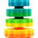 Baby Spin Stack Toy,Premium Stacking Toy for Kids, Spinning Stacking Toy for Babies and Toddlers,Educational Toddler Learning Toy,Baby 1 2 3 Birthday Gifts,Autism Sensory Spinning Toy