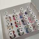 MIZHSE Quick Dry Nail Polish Set, 24 Colors Regular Nail Polish Non Gel, Air Dry Fast Neon Trendy Glitter Bulk Nail Lacquer Oil-based Long Lasting Fingernail Toe Home DIY Gift for Women