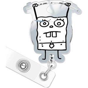 Funny Badge Reel Hospital ID Retractable Holder with Acrylic Clip, Cute Nurse Accessory for RN, MD, Critical Care, ICU, Healthcare (2 Way Foley Catheter)