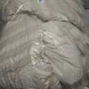 JOLLYVOGUE Queen Comforter Set, 3 Pieces Oatmeal Seersucker Comforters Queen Size, Lightweight & Fluffy Bedding Sets for All Season with 1 Ruffle Comforter and 2 Ruffle Pillowshams