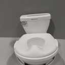 Ingenuity My Size Potty with Transition Ring & Storage,White-Realistic Potty Training Toilet-Features Interactive Toilet Handle, Removable Potty Topper and Pot, Wipe Compartment, and Splash Guard