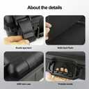 Portable Hard Case - Waterproof Carrying Case,with DIY Foam,Large,18.4x 12.6 x 6.3 inch