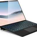 Surface Pro Keyboard, Wireless Type Cover for Microsoft Surface Pro 7 Plus 7/6/5/4/3 12.3 inch, 7 Color Backlit Bluetooth Ultra-Slim Portable Magnetic Keyboard with Trackpad (Black)