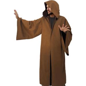 Adult Unisex Tunic hooded Costume | Cosplay Cloak |Knight hood | Halloween Robe Outfits | Cool Fancy Wizard Carnival Cape (XL)