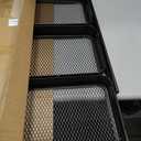 JAQ No Assembly Required Under Desk Rolling Cart, 3-Tier Foldable Metal Utility Cart, 26.8" Low Profile Storage Cart with Wheels, 10" Narrow Small Space Organizer, Black