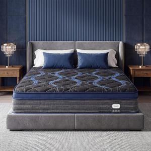 Twin Size Mattress 10 Inch, Hybrid Memory Foam Mattress with Zoned Pocket Coils Support and Motion Isolation Design, Strengthen Edge Support,CertiPUR-US Certified, Medium Firm in a Box