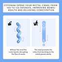 TUSHY Ottoman: A Premium Toilet Stool for The Bathroom, Modern Sleek Design | Squatting Position Helps Improve Bowel Health & Relieve Constipation (Relaxed 7.5", White/White)