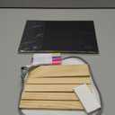 3 Packs 8 x 12 Inch Tabletop Chalkboard Sign With Wood Base - Double-Sided Message Boards Menu Stand for Kitchen, Wedding, Bar and Restaurant