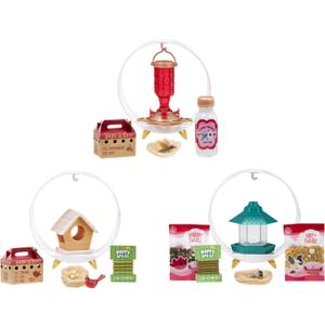 MGA's Miniverse Make It Mini Lifestyle Home Series 1 Birdfeeders Bundle (3 Pack) Mini Collectibles, Mystery Blind Packaging, DIY, Resin Play, Replica Items, Collectors, 8+
