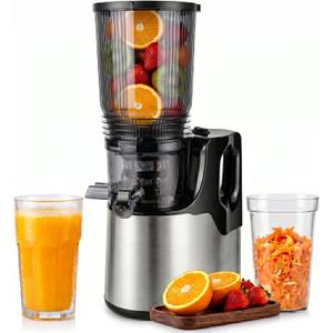SHANXUMC Juicer Machines, 3-in-1 Cold Press Juicer with 6.0" Wide Feed Chute