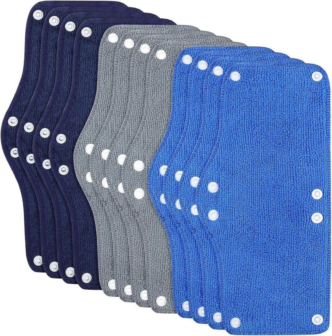 Funtery 12 Pieces Hard Hat Sweatband Washable Reusable Welding Helmet Sweatband 3 Colors Hard Hat Liner Helmet Accessories for Welding Safety (Dark Blue, Light Blue, Gray)