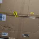 Washer Dryer Countertop with 2-Tier Shelf, 54" W x 27.55" D Laundry Countertop with 2.75" H Guard Edge Rails, Wood Topper with Non-Slip Pad (Pure Wood Color)