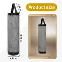 4Pcs Plastic Bag Holder, Grocery Bags Plastic Mesh Hanging Storage Bag with Elastic Bottom for Grocery, Trash, and Shopping Bags - Black