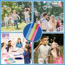 JOYIN 14.6 Big Bubble Wands for Kids, 6 PCS Bubble Wand with Refill Solution for Summer Toy Party Favor, Outdoors Toy Activity, Easter Basket Stuffers, Birthday Gift