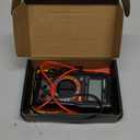 KAIWEETS Digital Multimeter with Case, DC AC Voltmeter, Ohm Volt Amp Test Meter and Continuity Test Diode Voltage Tester for Household Outlet, Automotive Battery Test (Anti-Burn with Double Fuses) (KM100)