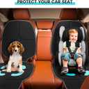 HEYTRIP Car Seat Protector, Rear-Facing/Forward-Facing, for 0~12 Years Old Children, Waterproof, Easy Cleanup, Non-Slip, Fit Most Car Seats(Black Blue)