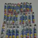 20 Pack 6 Colors Mini Acrylic Paint and Brushes Set for Kids Party Favor, Individual Paints Strips Sets with Brush for Kid, Student Painting Kit for Canvas